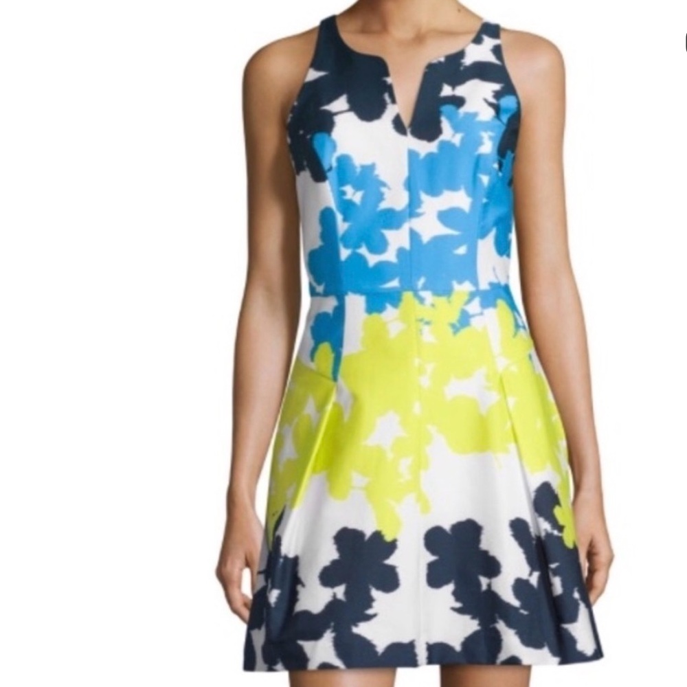 Milly Floral Print Racerback Dress Size 14 NWT